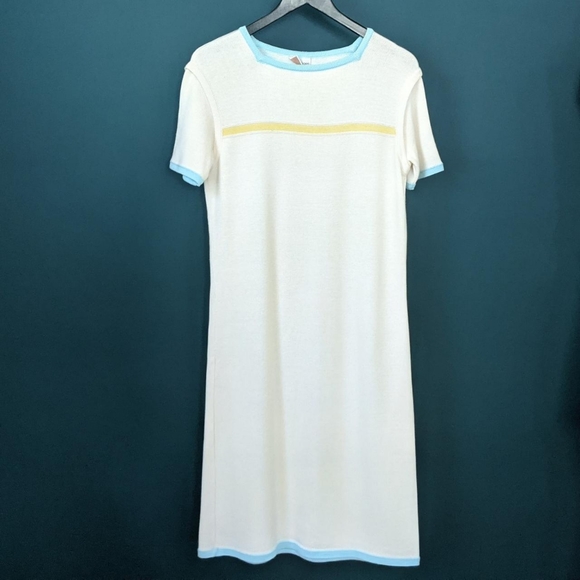 *SUPER RARE* Vintage 60s Courrèges Paris Mod SS Midi Dress Size M/L - Picture 5 of 7